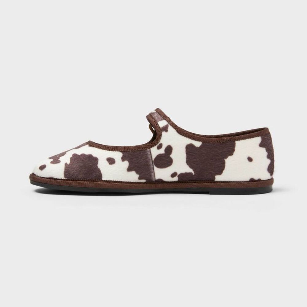 Women’s Halston Mary Jane Flats with Memory Foam Insole – Brown 8 - Picture 2 of 3